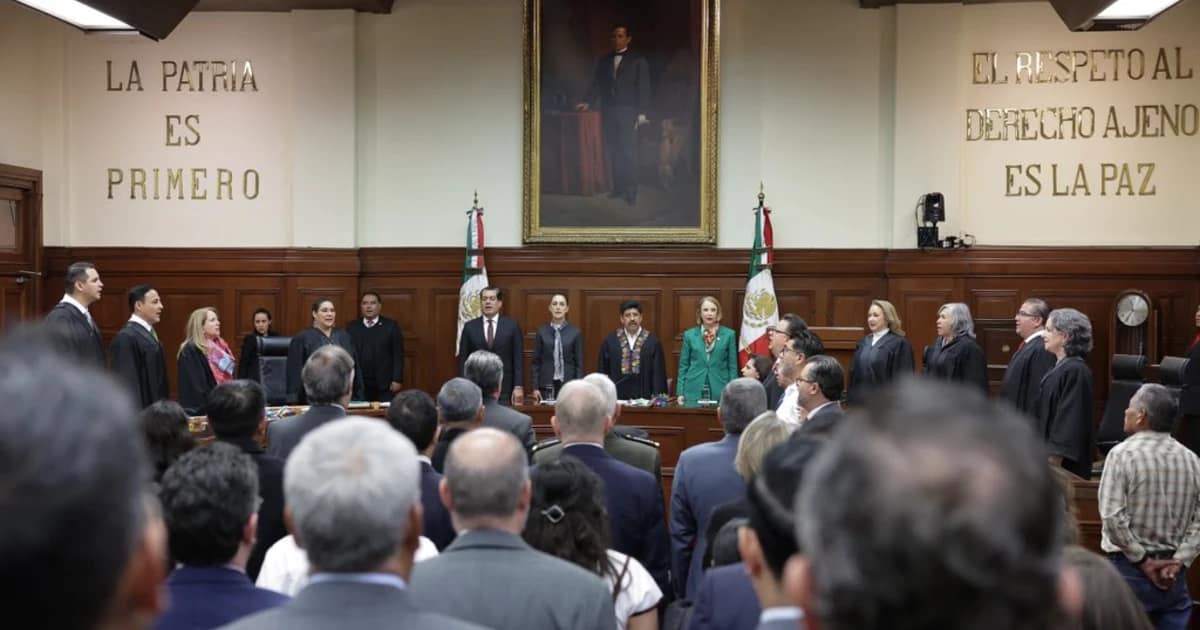 Ceremonia SCJN con Sheinbaum