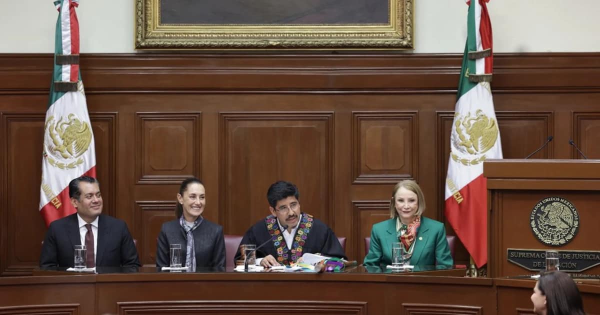 Ceremonia SCJN, asiste Sheinbaum