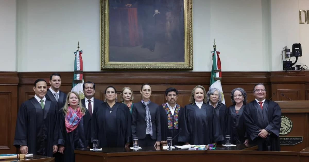 Ministros se toman foto con Sheinbaum