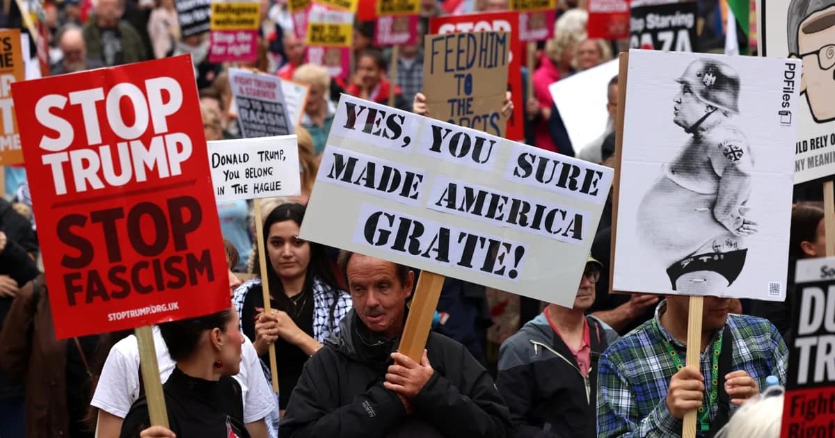 Protestas contra Trump en el Reino Unido